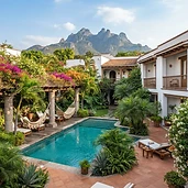 Hotel boutique con alberca en Tepoztlán (por noche)
