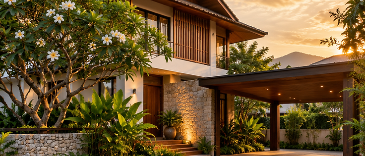 Three-bedroom Lanna-modern house, Nimman — photograph 1 of 3