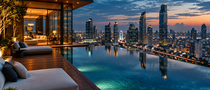 Four-bedroom duplex penthouse, Sathorn — photograph 1 of 3