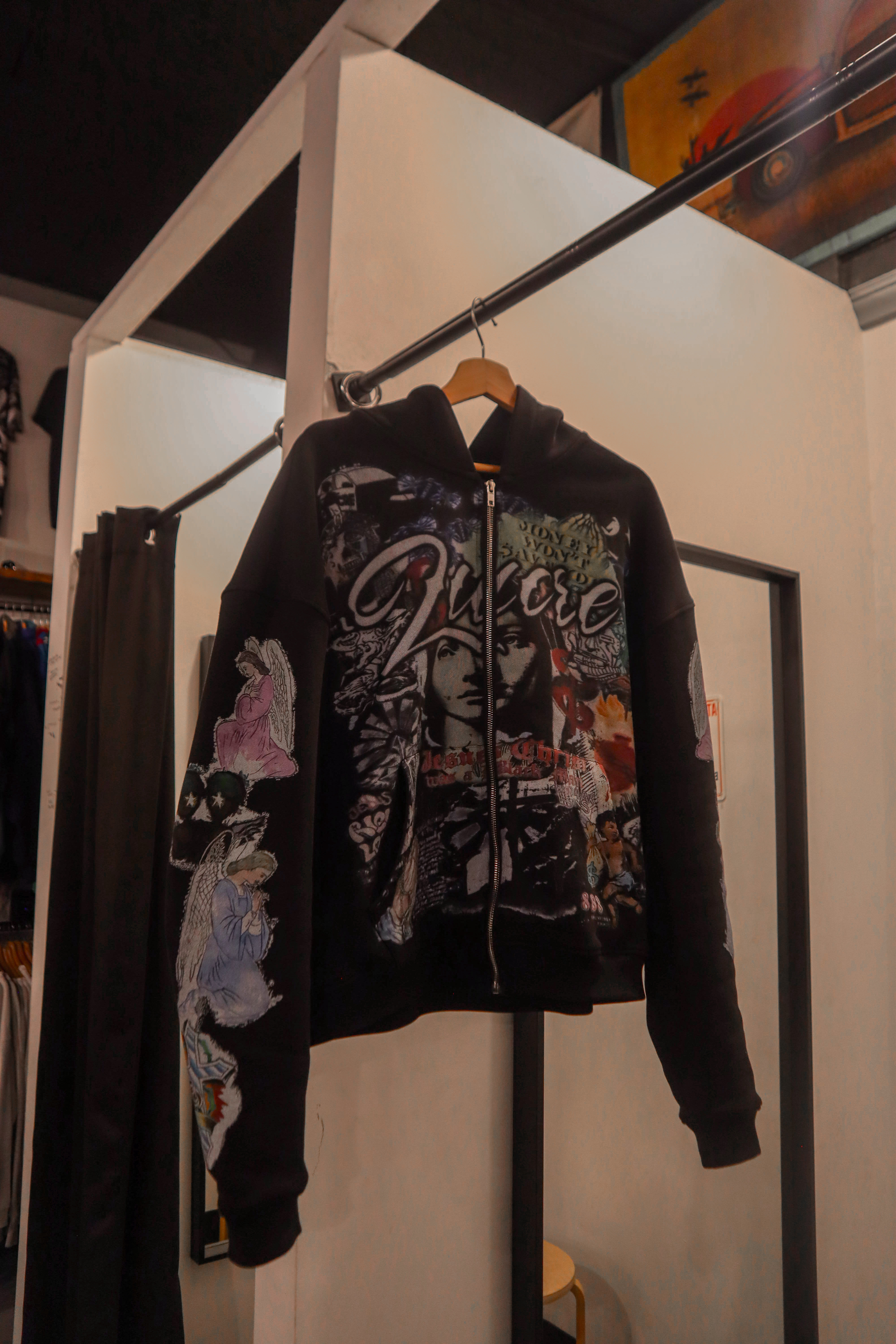 Black "Legal Graffiti" Zip Up