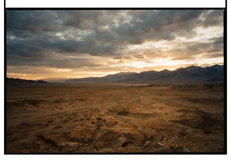 Dawn light breaking over a vast horizon