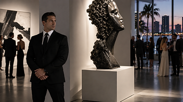 Close protection officer on patrol at a private residence