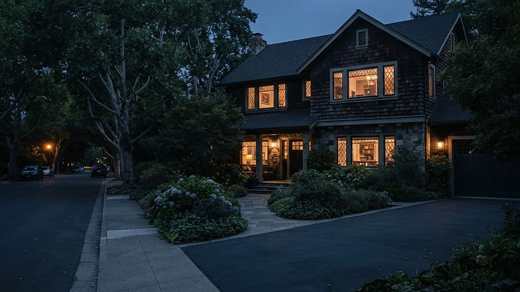 Luxury home in the Sharon Heights neighborhood of Menlo Park California - executive protection and residential security services