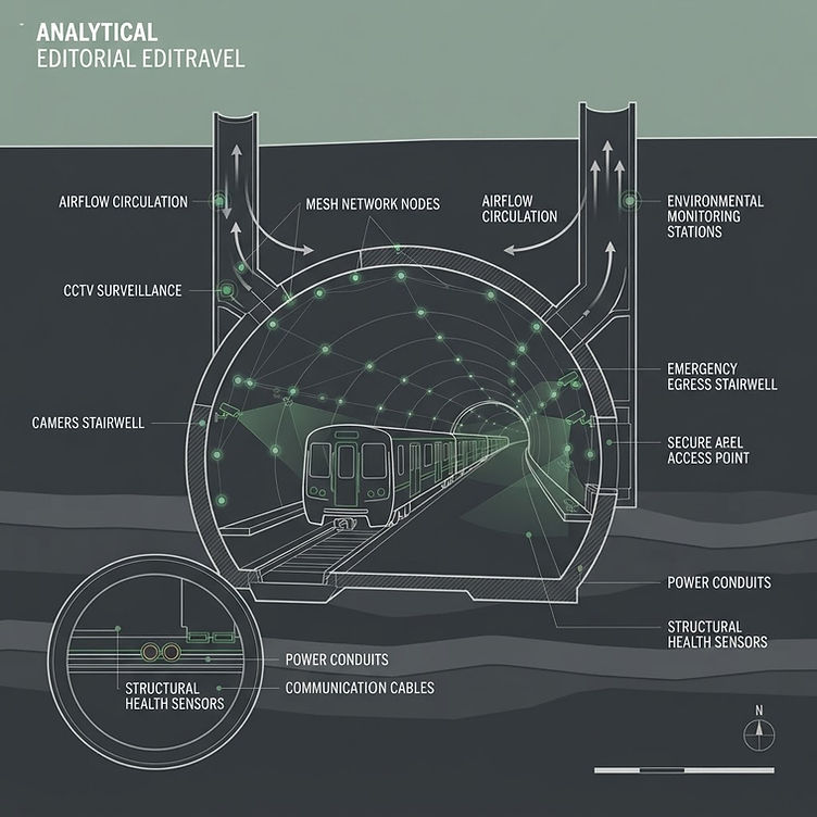 Underground transit tunnel infrastructure - security doctrine for subsurface logistics and transit networks