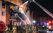 Arson apartment fire at Villas at Chase Oaks in Plano Texas - balcony rescue and fire watch during the arson investigation