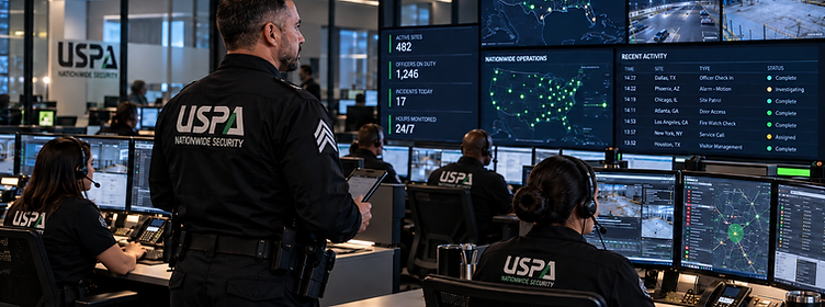USPA nationwide security operations center coordinating contractor dispatches