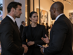Event protection team coordinating coverage during an art event in Southampton, NY - USPA Nationwide Security