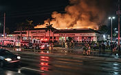 Commercial building fire response in St. Augustine Florida - overnight fire watch for EV charging and electrical fire risks