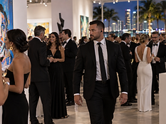 USPA protection agents accompanying a client through a Miami venue