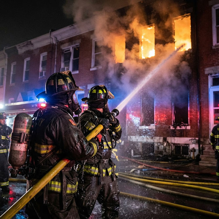 Overnight apartment fire in Deerfield Illinois displacing residents - emergency fire watch and vacant building security after residential fire damage