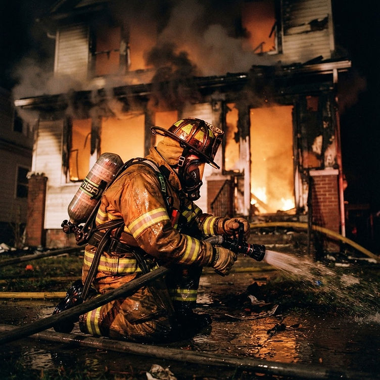 Early morning apartment fire in Westwood Cincinnati Ohio - emergency fire watch coverage for occupied apartment buildings