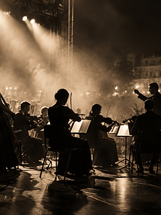 Das Orchester in Formation