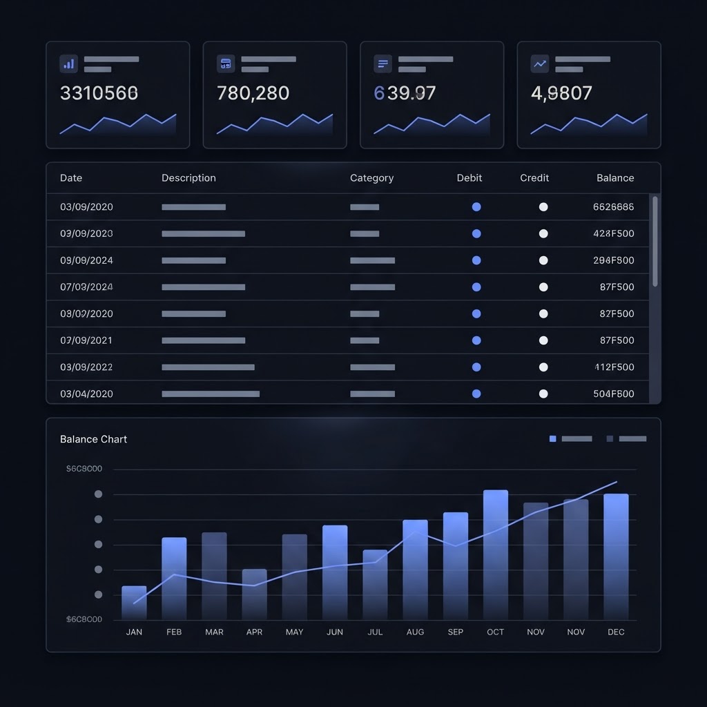 Accounting App interface