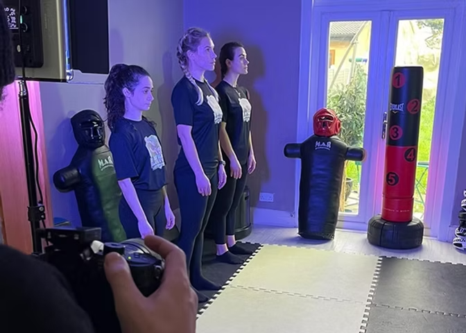 Members training in the Lady Krav Maga studio