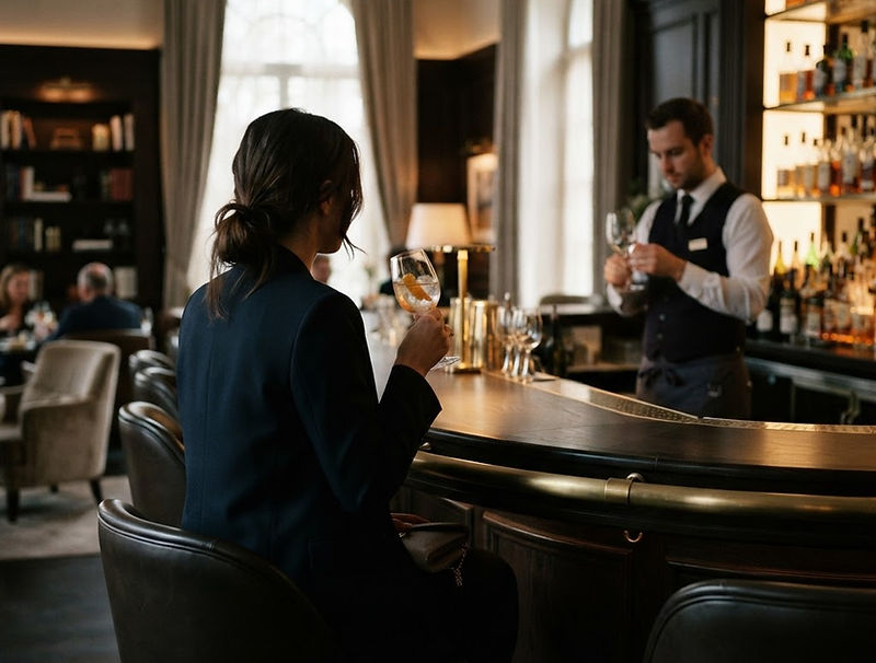 Chambre d’hôtel tenue en fin de journée, avant l’arrivée du client