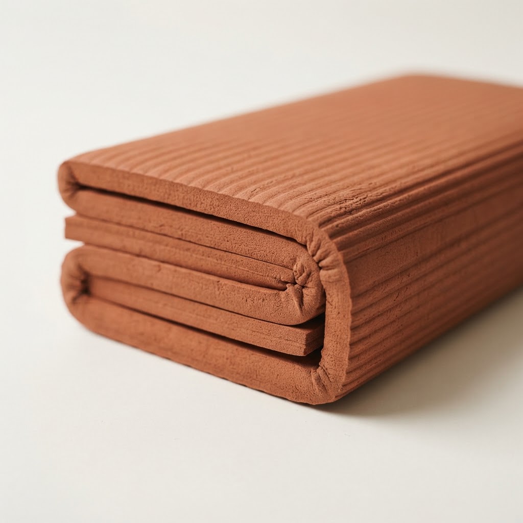 The Foldable Mat in Terracotta