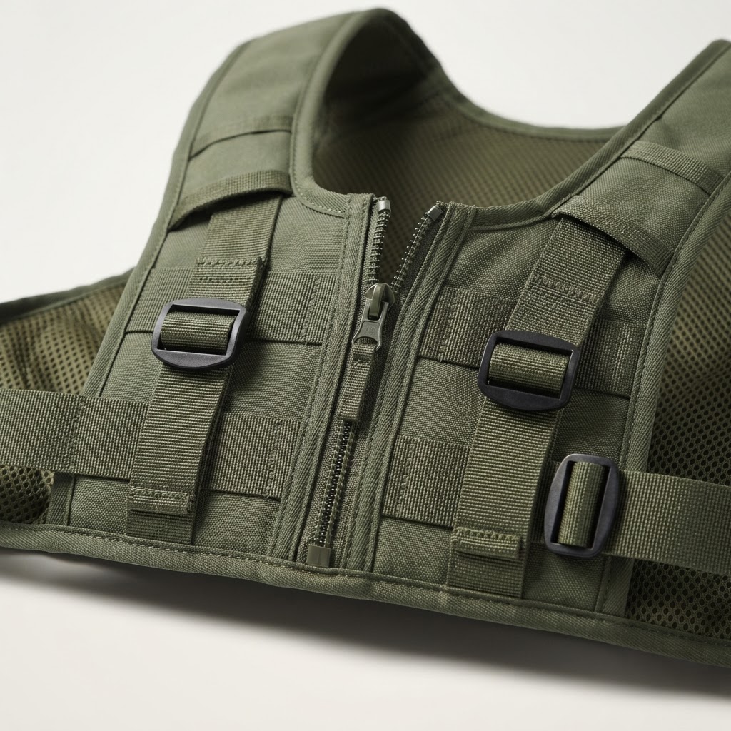 The Weighted Vest in Olive