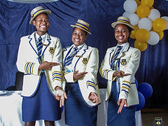 A secondary learner in full Advent Hope Academy uniform