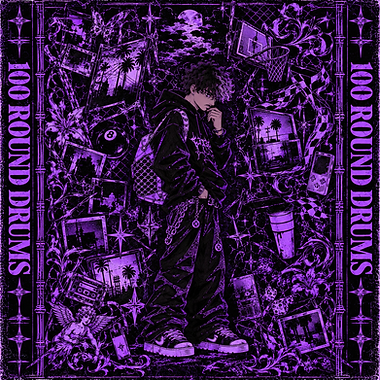 100 round drums cover art, darneezy
