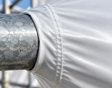 Heat-welded seam detail