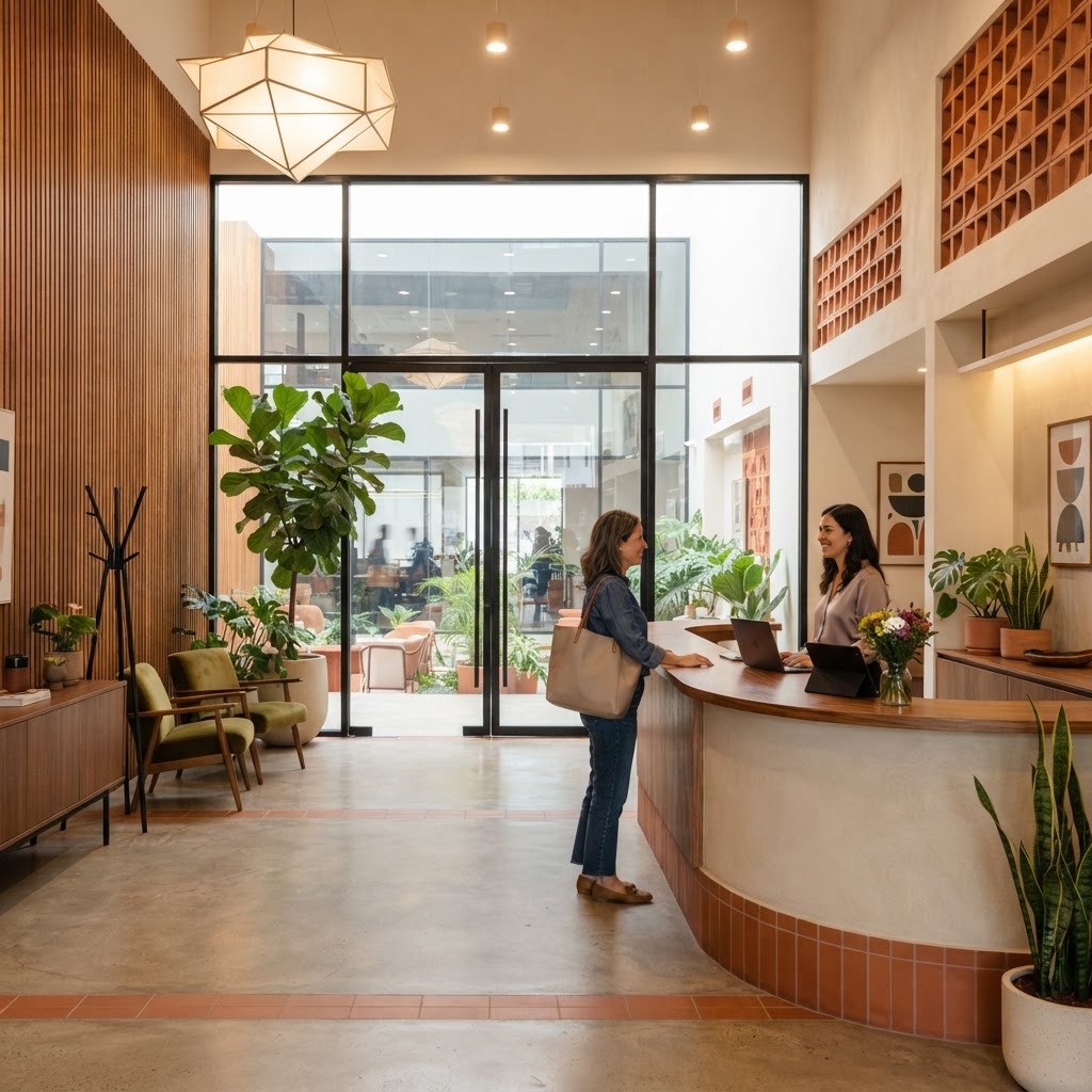 Recepción de las oficinas CANACO SERVYTUR Guadalajara