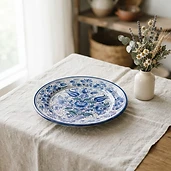 Plato de Talavera poblana pintado a mano