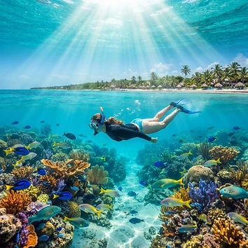 Snorkel y buceo en el Arrecife de Mahahual