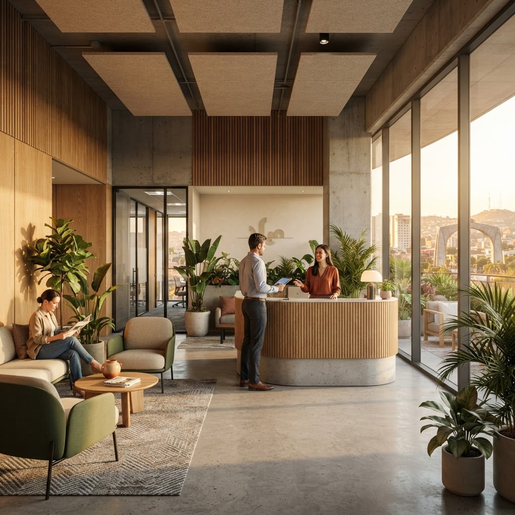 Recepción de las oficinas de TIJUANA CANACO SERVYTUR