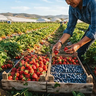 Berries frescas de San Quintín — Caja de 2 kg