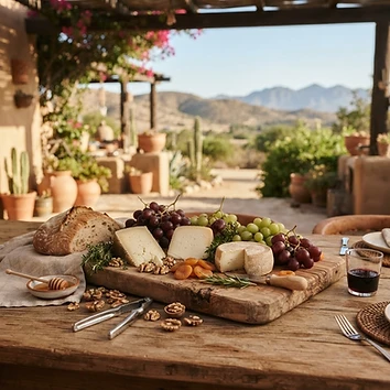 Tabla de quesos artesanales de la Ruta del Queso