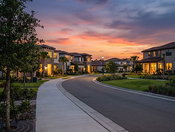 Evening streetscape