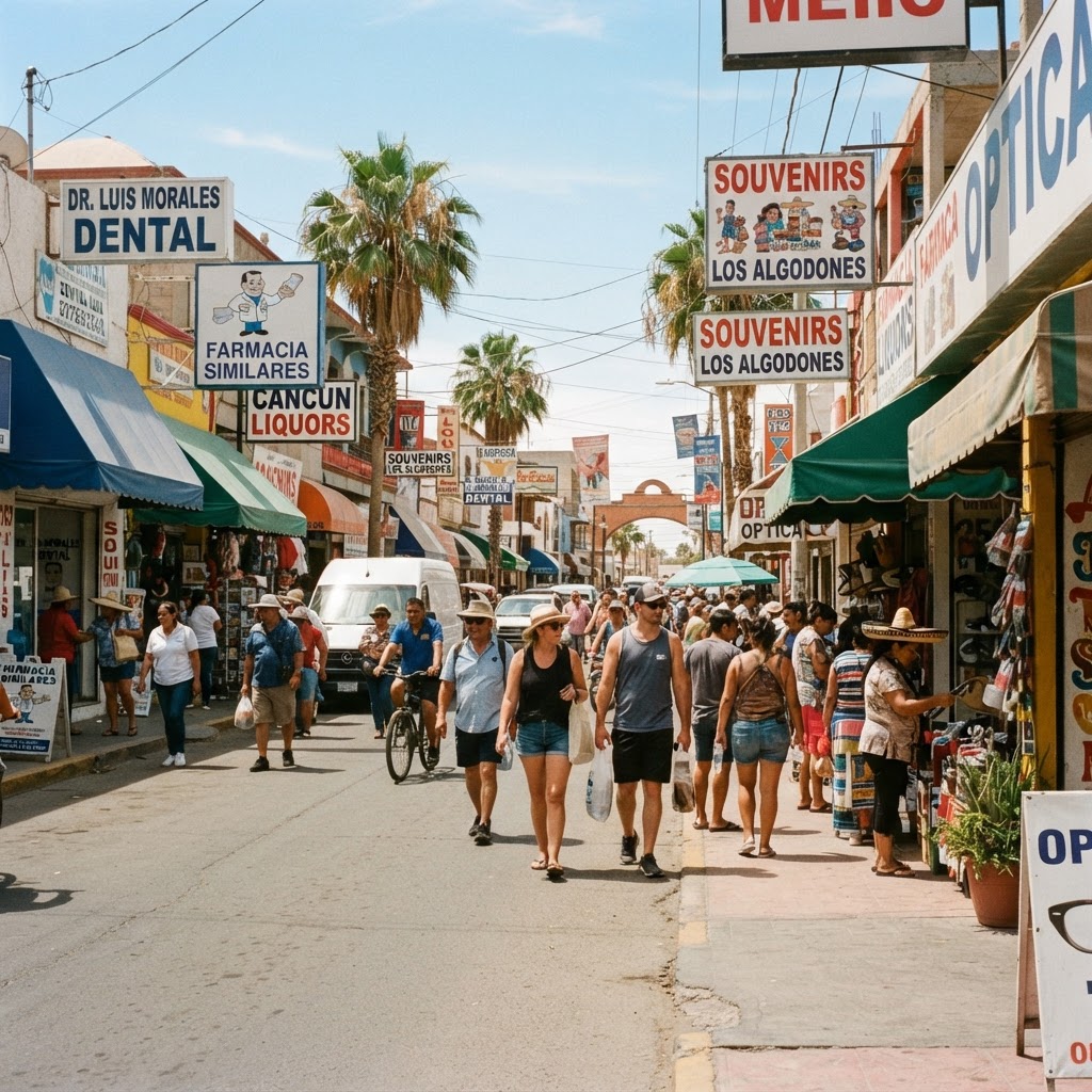 Los Algodones: Turismo de salud, ópticas y clínicas dentales