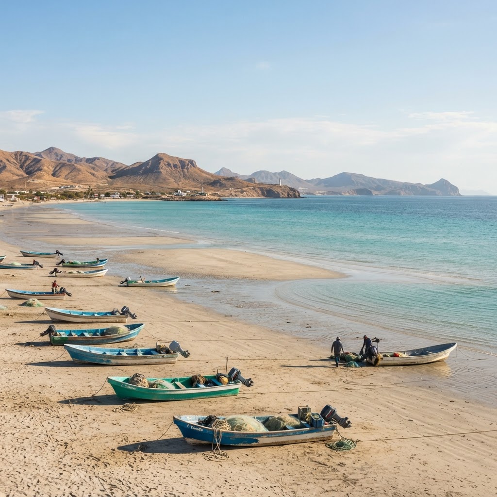 San Felipe: Mar de Cortés, camarón y turismo de playa