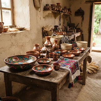 Colección de artesanías colimenses