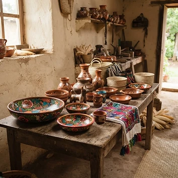 Colección de artesanías colimenses
