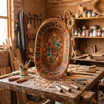 Batea tallada de Cuauhtémoc