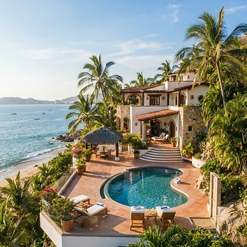 Villa frente al mar en Punta Diamante (renta mensual)