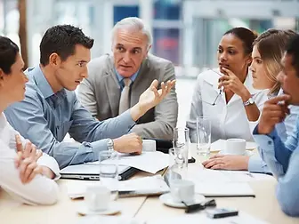 A SpanGlish Services interpreter at work with clients