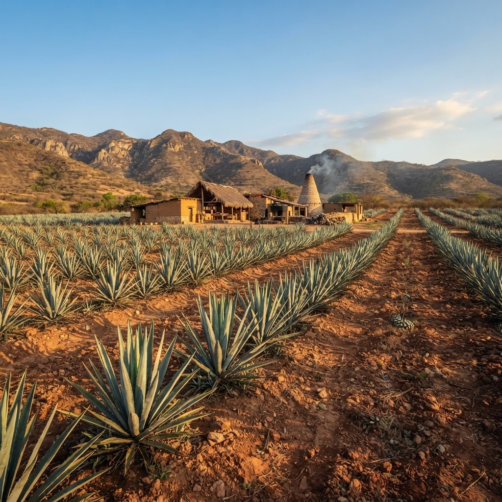 Palenque de mezcal en Santiago Matatlán