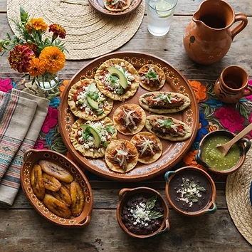 Antojitos veracruzanos: picadas y garnachas para 4 personas