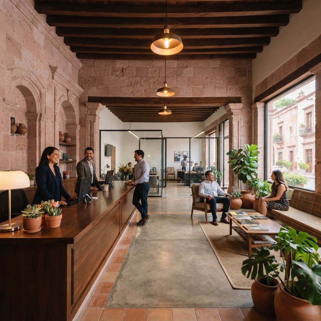 Recepción de las oficinas de ZACATECAS CANACO SERVYTUR