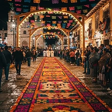 Recorrido guiado por Huamantla y sus alfombras