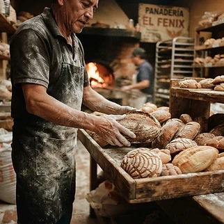 Pan de Tecate recién horneado