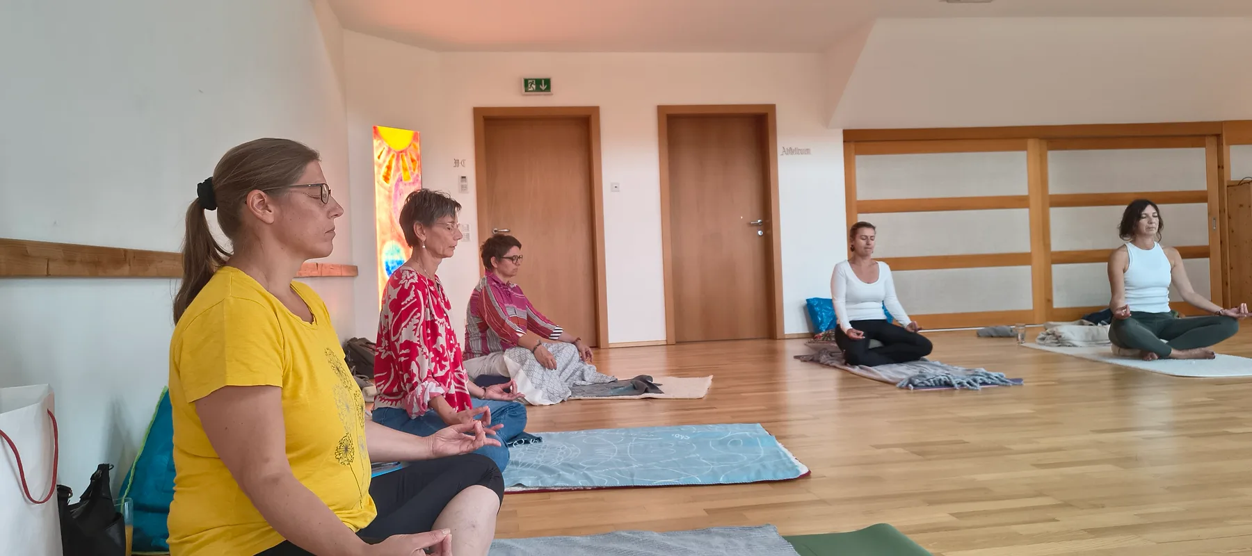 Meditation im Seminarraum