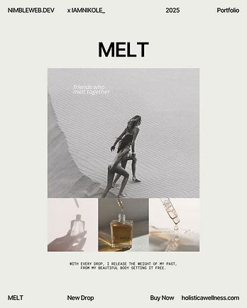 Melt launch social media kit layout