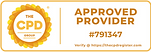 CPD Approved Provider 791347