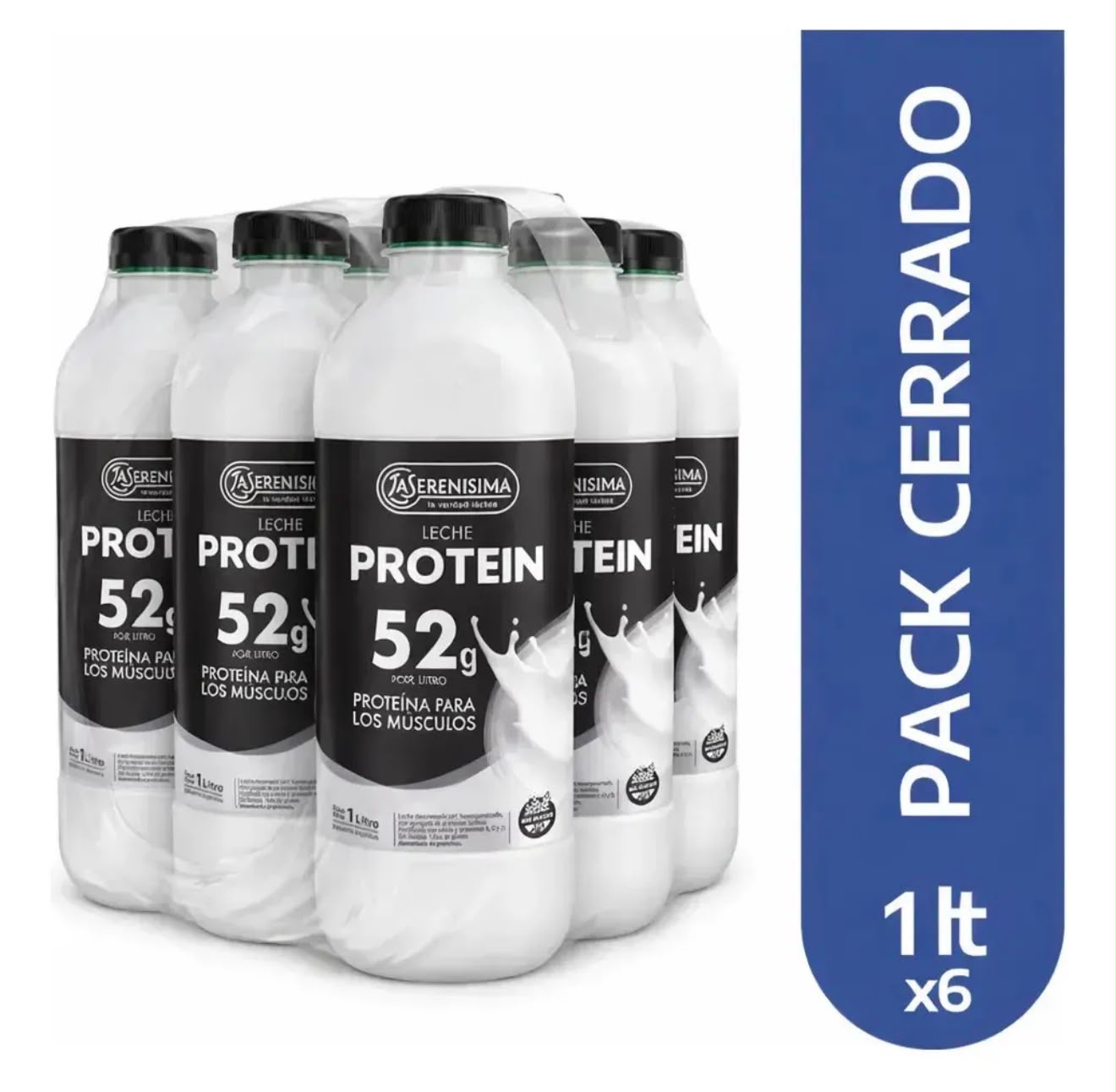 Leche La Serenísima Protein 52g 1L (Pack Cerrado x6)