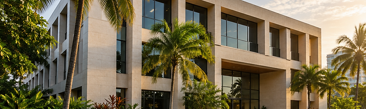 The low-rise office building on Asmara Street where Fixus Law is based