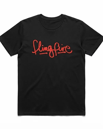 FlingFire Black Logo Tee