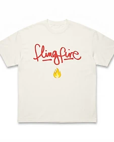 FlingFire Flame Oversized Tee